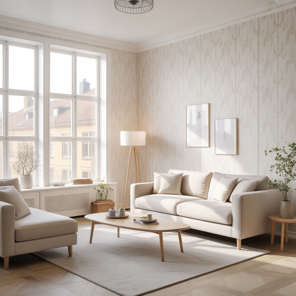 6.Sa skapar du ett nytt och frascht utseende genom tapetsering